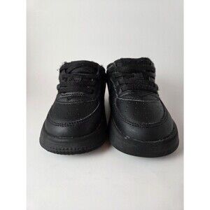 Nike Toddlers Force 1 Low Top EasyOn Sneakers Triple Black Size 7